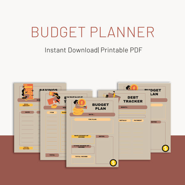 Budget Planner | Printable Digital Budget PDF