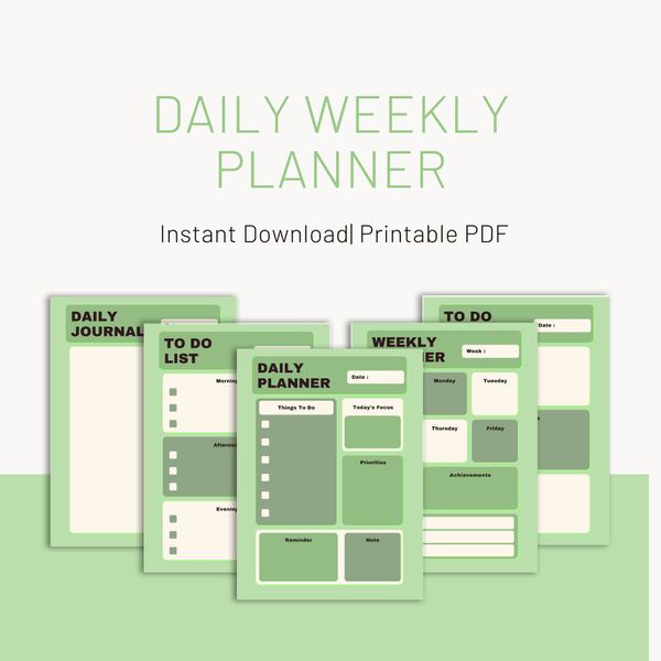 Daily Schedule Planner | Weekly Planner