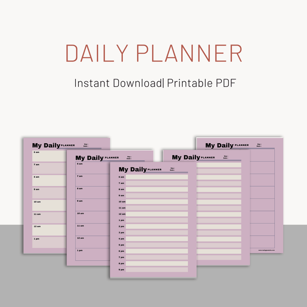 Daily Schedule Planner | Weekly Planner