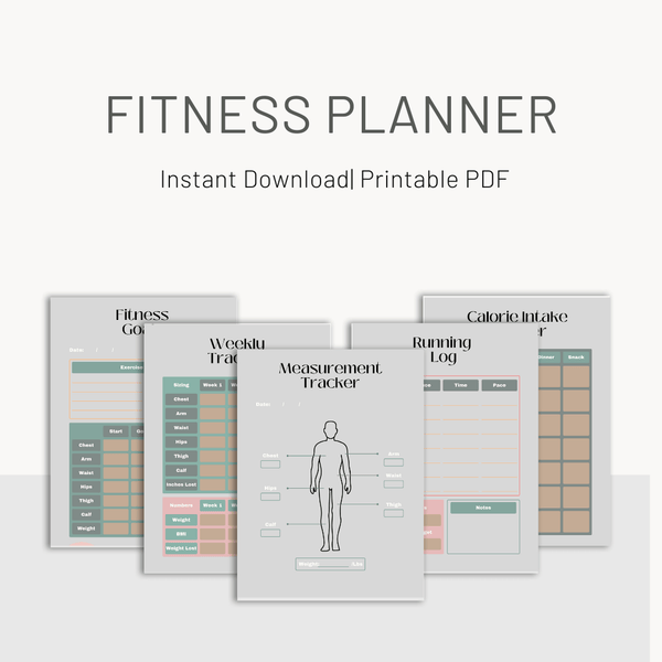 Digital Fitness Planner | Printable Workout Tracker