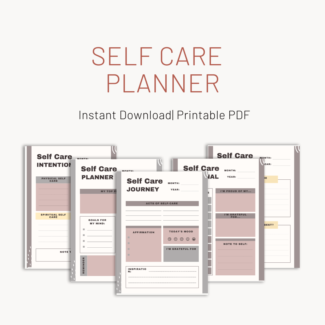 Digital Self Care Planner | Self Care Journal – Breaux Excellence